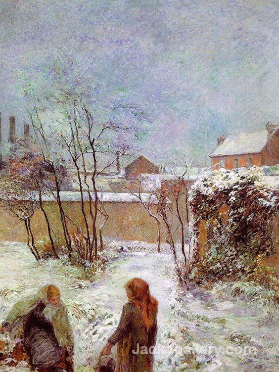 winter scenes by Paul Gauguin paintings reproduction - Click Image to Close